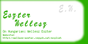 eszter wellesz business card